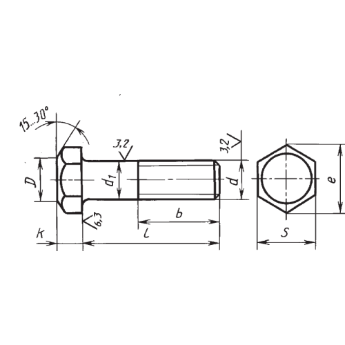 Болт крепления упорно/прижимных планок